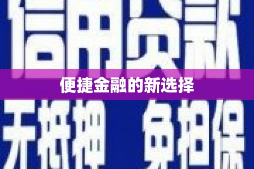 泾阳便捷金融的新选择