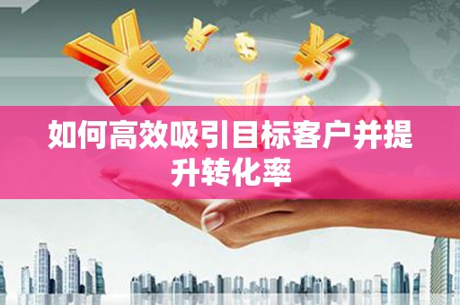 泾阳如何高效吸引目标客户并提升转化率
