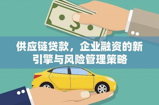 泾阳供应链贷款，企业融资的新引擎与风险管理策略