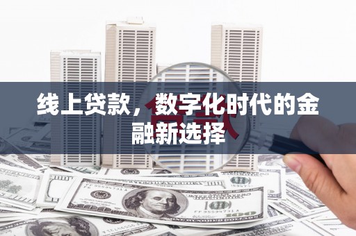 泾阳线上贷款，数字化时代的金融新选择