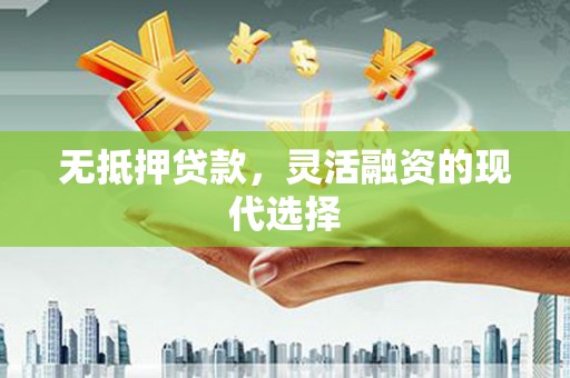 泾阳无抵押贷款，灵活融资的现代选择