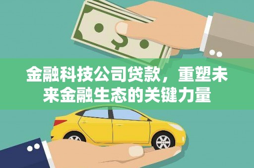 泾阳金融科技公司贷款，重塑未来金融生态的关键力量