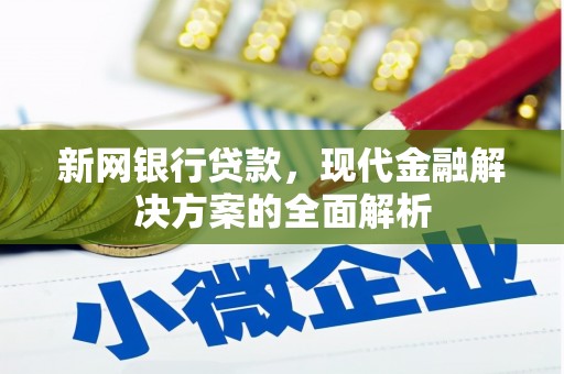 泾阳新网银行贷款，现代金融解决方案的全面解析