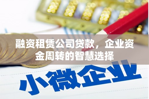泾阳融资租赁公司贷款，企业资金周转的智慧选择