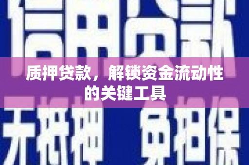 泾阳质押贷款，解锁资金流动性的关键工具
