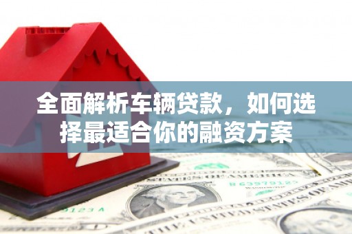 泾阳全面解析车辆贷款，如何选择最适合你的融资方案