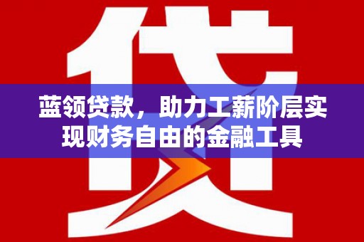 泾阳蓝领贷款，助力工薪阶层实现财务自由的金融工具