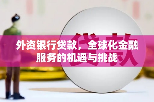 泾阳外资银行贷款，全球化金融服务的机遇与挑战