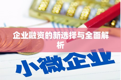 泾阳企业融资的新选择与全面解析